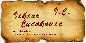 Viktor Čučaković vizit kartica